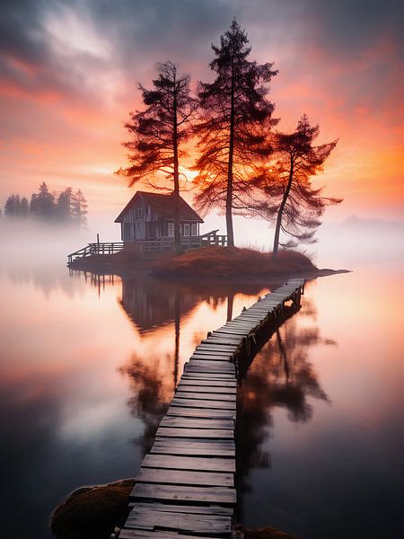 Autumn in the gorgeous lake by haroulita