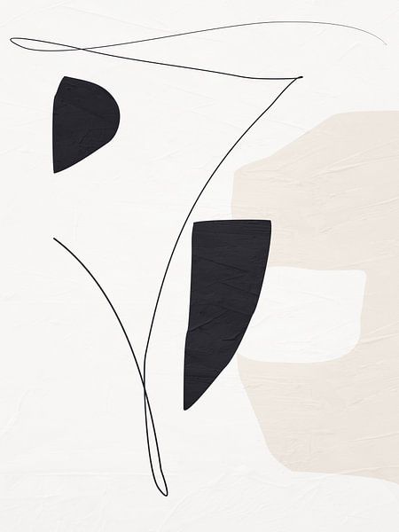 Organische abstrakte Kunst – Erdtöne von Online Arts