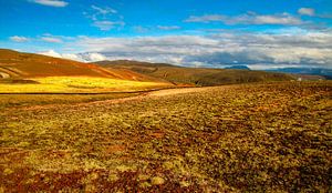 Schöne Farben in der unberührten Landschaft, Island