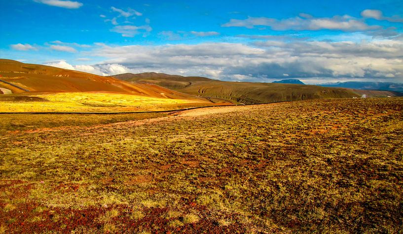 Mooie kleuren in het ongerepte landschap, IJsland van Rietje Bulthuis
