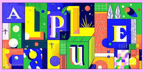 Lettres de l'alphabet sur fond sombre