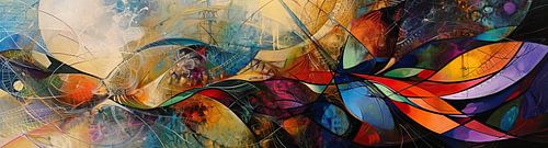 Fließende Abstraktion | Abstrakte Erdtöne