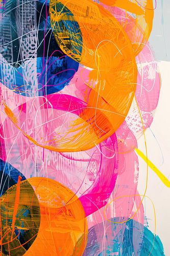 Moderne rond coloré