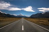 Weg naar Mount Cook, Nieuw-Zeeland van Tom in 't Veld thumbnail