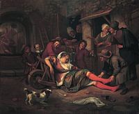 De wijn is een spotter van Jan havicksz Steen