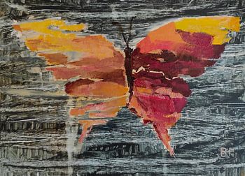 Gelborange-Schmetterling