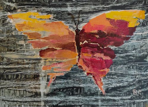 Gelborange-Schmetterling