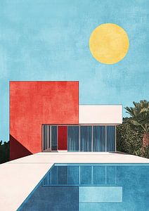 Bauhaus Architektur Mond Pool