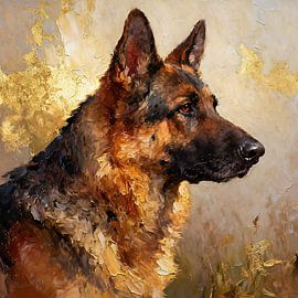 German Shepherd dog by Johannas Art Creations