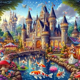 Castle fairy tale 2 by Yvonne van Huizen