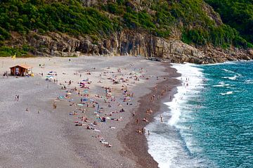 Corsica strand aan zee van Nadine V.