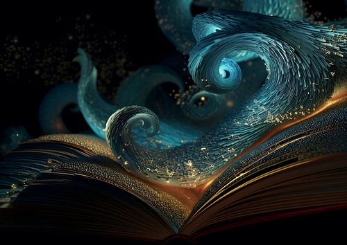 Arabian Fractal Abstracts (7) - Spiral Book