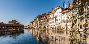 Restaurants in der Altstadt von Thun in der Schweiz von Werner Dieterich