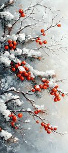 Winterbeeren im Schnee