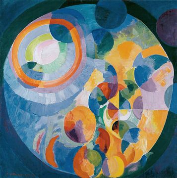 Robert Delaunay-Circulaire formulieren.Zon en maan