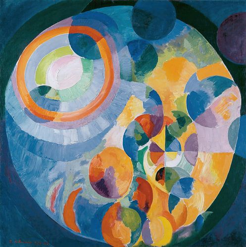 Robert Delaunay-Circulaire formulieren.Zon en maan