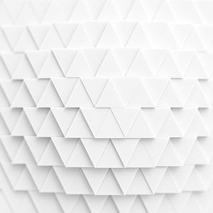Minimalistische witte driehoeken