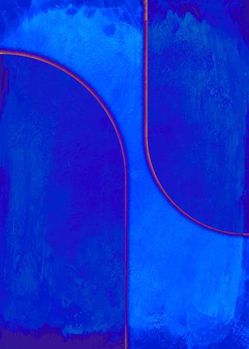 Vrouwelijkheid in kobaltblauw van Mad Dog Art