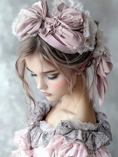 Delicate reverie in blossoms and silk