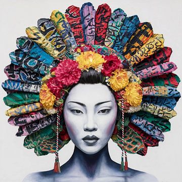 Asia Girl - Street Art - Urban 02