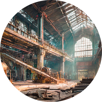 Verloren plaatsen fabriek met machines van Mustafa Kurnaz
