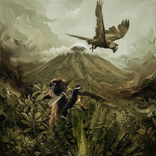 Le calme dans la verdure – Le Costa Rica à l'huile sur Gladys van Schaijk