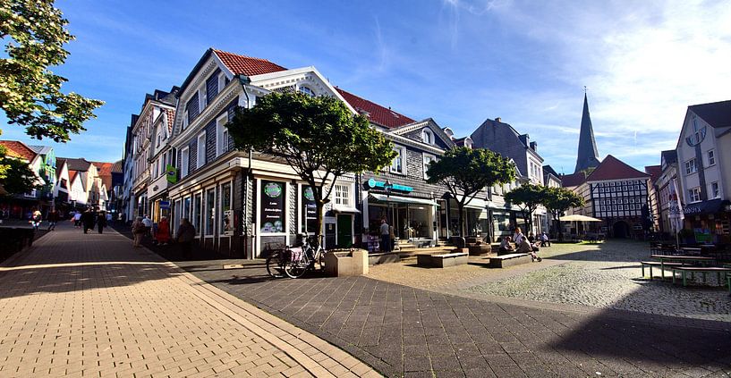 Panorama oude stad Hattingen van Edgar Schermaul