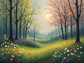 Frühling im Wald von HorizonArtistry