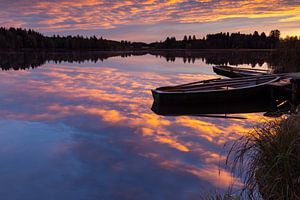 Morgenrot am Bad Bayersoier See