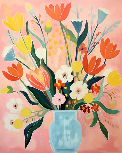 Levendige Bloemenvaas