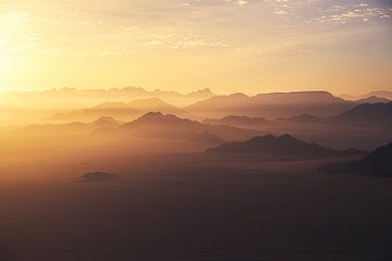 Namibie Vue aérienne de Sossusvlei