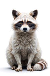 WASCHBÄR: Premium Porträt Fine Art Wandbild