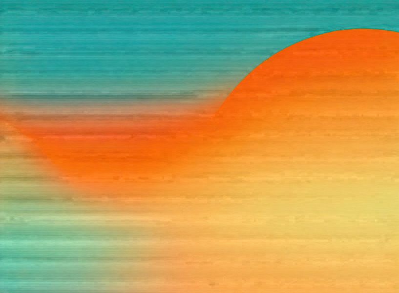 Turquoise Orange by Modern Collection