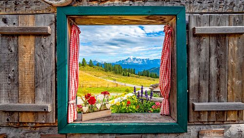 La fenêtre sur l'alpage de Lackenalm