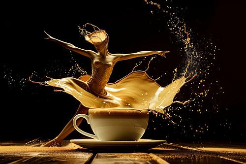 kunst met drank en koffie