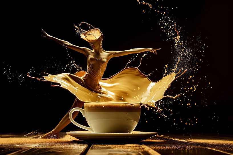 kunst met drank en koffie van Egon Zitter