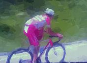 Der Radfahrer bricht aus von Paul Nieuwendijk Miniaturansicht