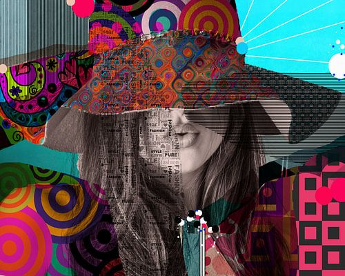 Maniervrouw met hoed