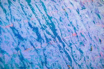 Abstracte regendruppels in blauw...