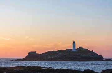 Sunset Godrevy Lighthouse (Angleterre) sur Marcel Kerdijk