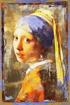 Girl with a Pearl Earring - Street art edition by Gisela- Art for You