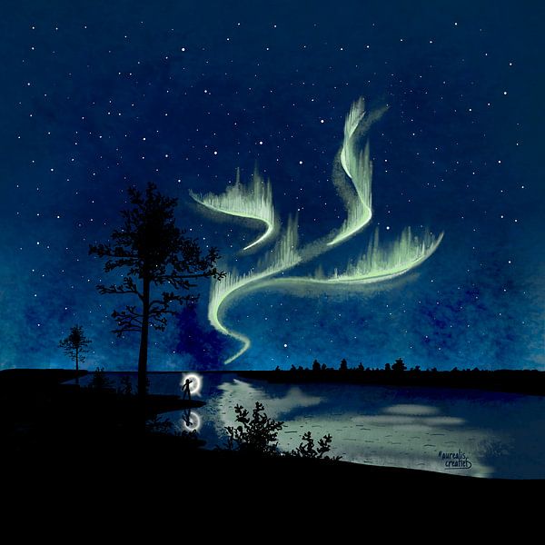 The magic of the Northern Lights by Aurealis Creatief
