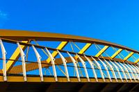 The Jacobs Douwe Egberts (yellow) bridge in Utrecht