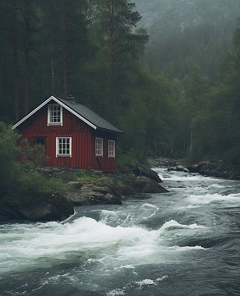 Avontuur in de bergen van fernlichtsicht