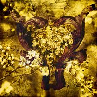 Heart in flowers