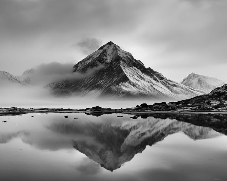 LANDSCHAP 22 ZWART WIT / LOW KEY van AHAI depARTment