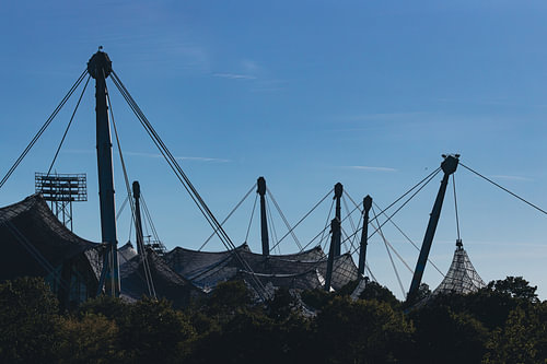 The roof of the Olympic Stadium in Munich