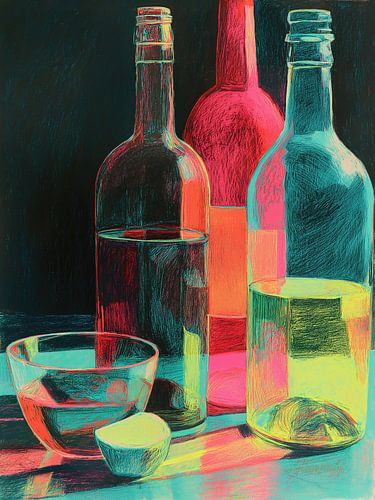 Bouteilles chromatiques sur Cats & Dotz