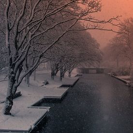 Winter The Hague Eramusweg by Frank Broenink