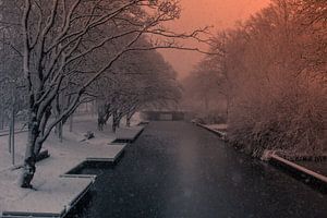 Winter Den Haag Eramusweg von Frank Broenink